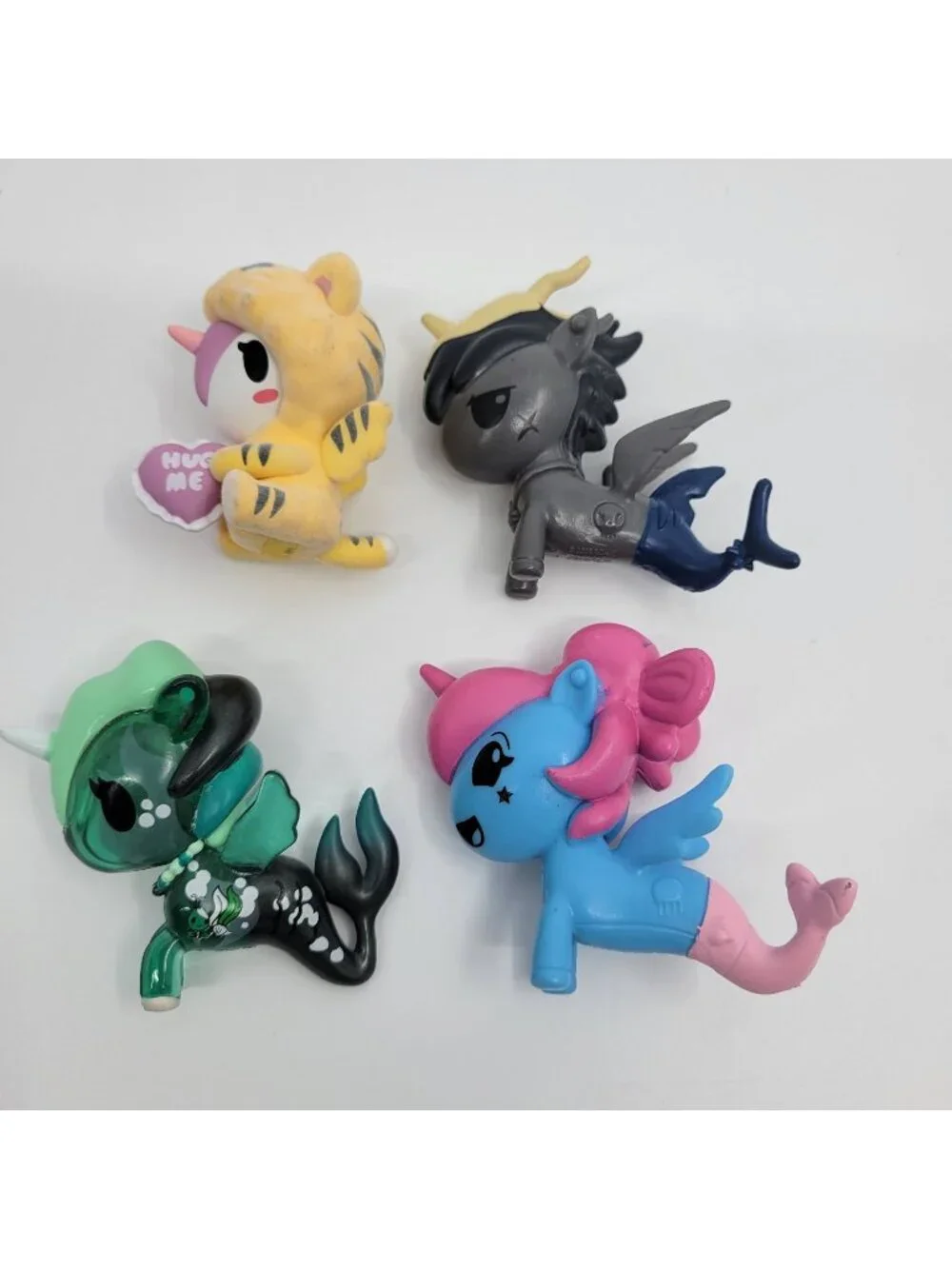 Tokidoki Unicorno & Mermicorno Lot of Vinyl Unicorn Figures - Huggy,